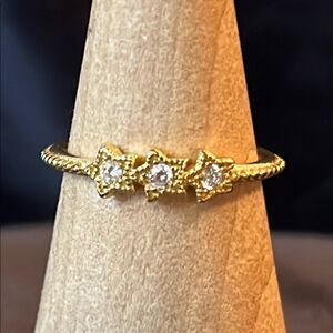 Celestial Stars Ring by PANDORA 
14k gold plating, size 7